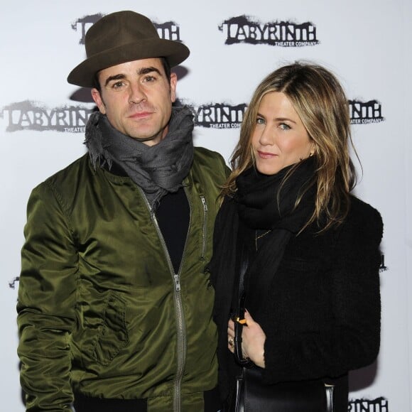 Justin Theroux et Jennifer Aniston à une soirée Celebrity Charades à New York le 16 novembre 2015.