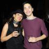 Elizabeth Rodriguez, Justin Long à une soirée Celebrity Charades à New York le 16 novembre 2015.