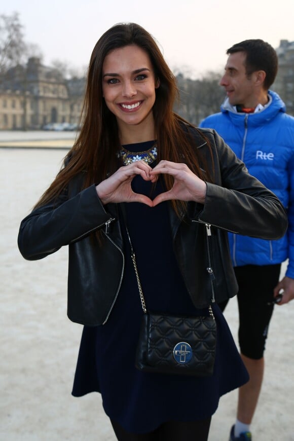 Marine Lorphelin - 29e course du coeur pour soutenir le don d'organes à Paris le 18 mars 2015.