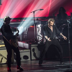 Exclusif - Johnny Hallyday en concert à l'Arena à Genève. Le 3 novembre 2015 © Cyril Moreau / Bestimage