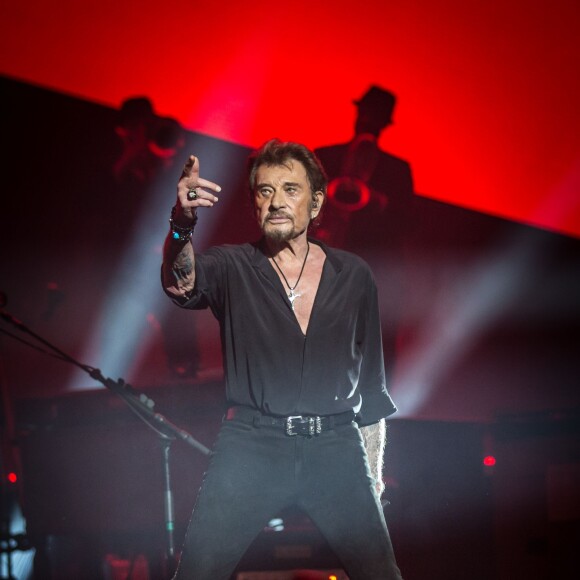 Exclusif - Johnny Hallyday en concert à l'Arena à Genève. Le 3 novembre 2015 © Cyril Moreau / Bestimage