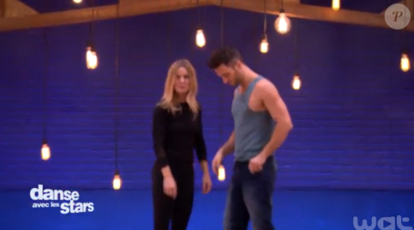 Véronic DiCaire et Christian Millette dans Danse avec les stars 6, sur TF1, le 21 novembre 2015.