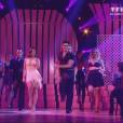 Priscilla Betti et Christophe Licata dans Danse avec les stars 6, sur TF1, le 21 novembre 2015.