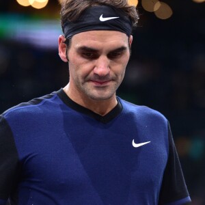 Roger Federer au 3e tour du BNP Paribas Masters à l'AccorHotels Arena de Paris le 5 novembre 2015© Giancarlo Gorassini