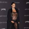 Kim Kardashian, enceinte lors du Gala "The LACMA 2015 Art+Film" en l'honneur de James Turrell et Alejandro Inarritu à Los Angeles, le 7 novembre 2015