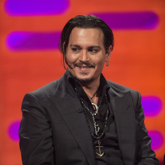 Johnny Depp au Graham Norton Show à Londres le 27 novembre 2015.