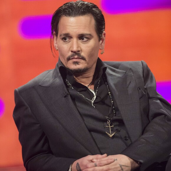 Johnny Depp au Graham Norton Show à Londres le 27 novembre 2015.