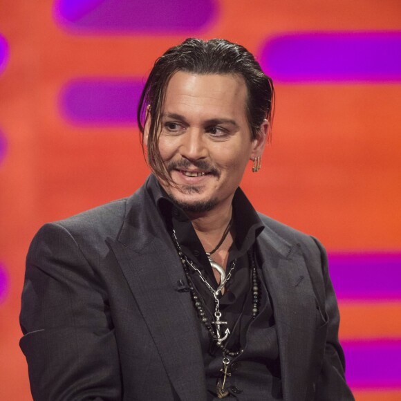 Johnny Depp au Graham Norton Show à Londres le 27 novembre 2015.