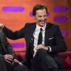 Johnny Depp et Benedict Cumberbatch au Graham Norton Show à Londres le 27 novembre 2015.