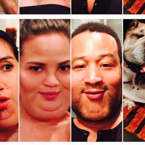 Chrissy Teigen, John Legend et leurs amis ont bien grossi après le repas de Thanksgiving / photo postée sur Instagram à la fin du mois de novembre 2015.