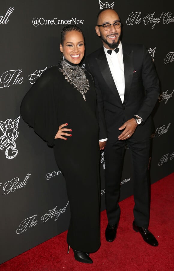 Alicia Keys (enceinte) et son mari Swiss Beatz lors du "Angel Ball 2014" à New York, le 20 octobre 2014.