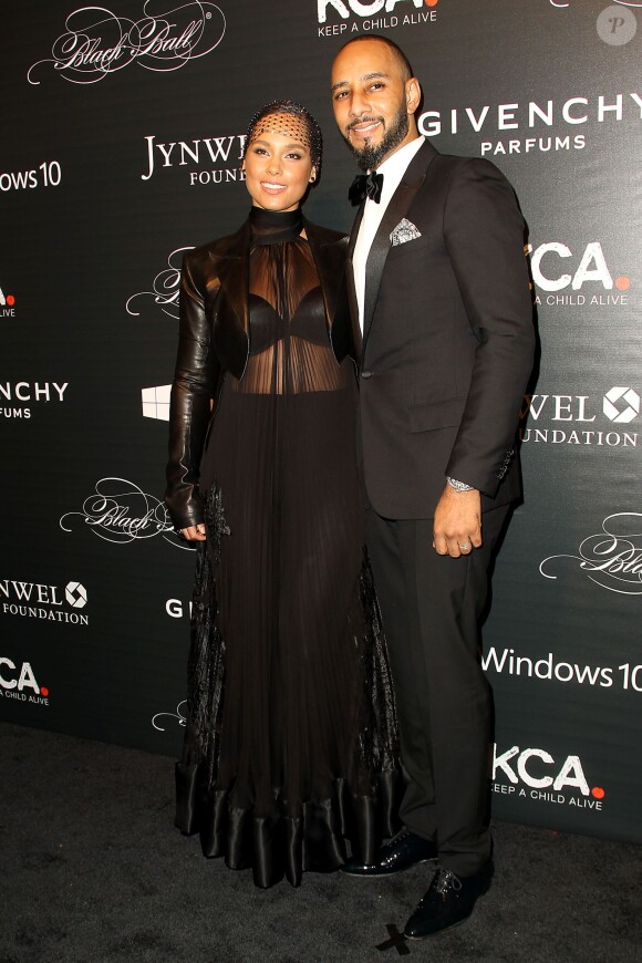 Alicia Keys et Swizz Beatz lors du 12er Black Ball annuel à New York, le 5 novembre 2015