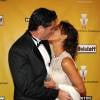 Eva LaRue et son ex-mari Joe Cappuccio à l'afterparty Weinstein Company's des Golden Globe Awards à Los Angeles, le 17 janvier 2010.