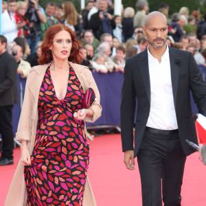 Audrey Fleurot enceinte et son compagnon Djibril Glissant - Avant-première du film "Everest" et soirée d'ouverture lors du 41e Festival du film américain de Deauville, le 4 septembre 2015.