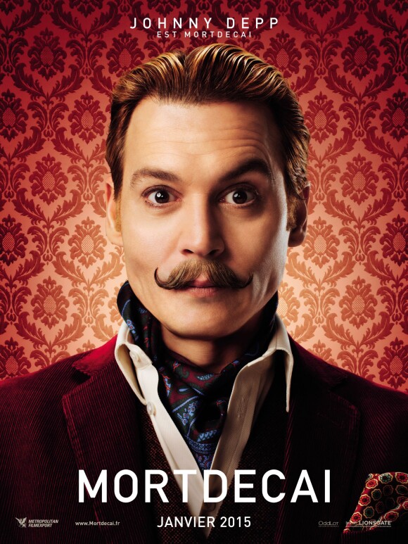 Johnny Depp sur une affiche de Mortdecai.