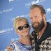 Le chanteur Sting et sa femme Trudie Styler - People au Festival International de la Créativité "Cannes Lions" à Cannes le 23 Juin 2015.