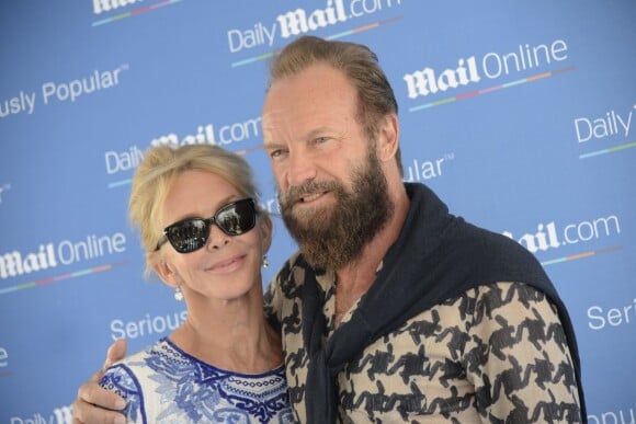 Le chanteur Sting et sa femme Trudie Styler - People au Festival International de la Créativité "Cannes Lions" à Cannes le 23 Juin 2015.