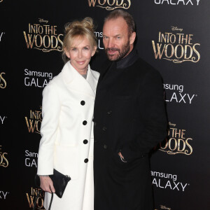 Sting, Trudie Styler à la première de "Into The Woods" à New York, le 8 décembre 2014