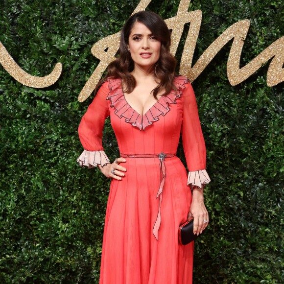 Salma Hayek - Soirée des "British Fashion Awards" à Londres le 23 novembre 2015
