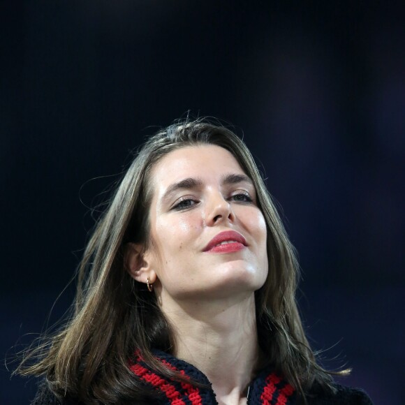 Charlotte Casiraghi lors de la soirée Style & Competition for Amade, l'Association mondiale des amies de l'enfance lors du Longines Masters de Paris à Villepinte le 5 décembre 2015 © Dominique Jacovides
