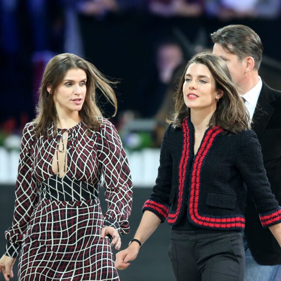 Fernanda Ameeuw et Charlotte Casiraghi lors de la soirée Style & Competition for Amade, l'Association mondiale des amies de l'enfance lors du Longines Masters de Paris à Villepinte le 5 décembre 2015 © Dominique Jacovides