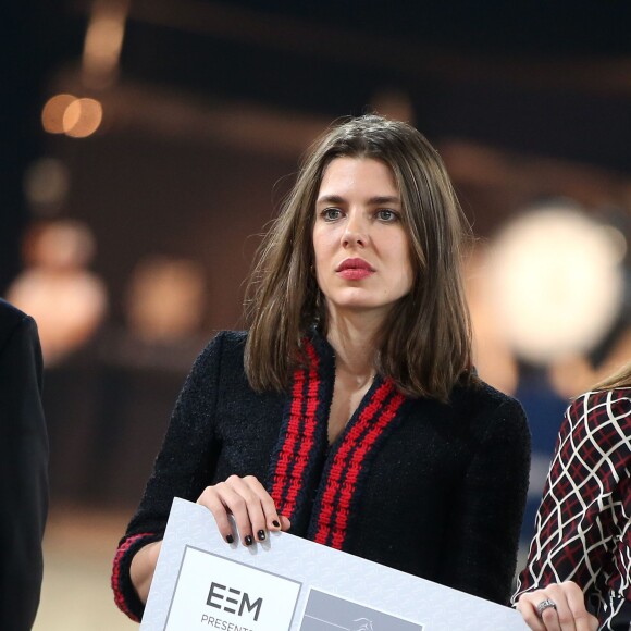 Charlotte Casiraghi lors de la soirée Style & Competition for Amade, l'Association mondiale des amies de l'enfance lors du Longines Masters de Paris à Villepinte le 5 décembre 2015 © Dominique Jacovides