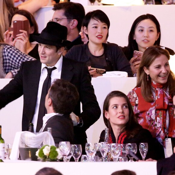 Guillaume Canet, Charlotte Casiraghi lors de la soirée Style & Competition for Amade, l'Association mondiale des amies de l'enfance lors du Longines Masters de Paris à Villepinte le 5 décembre 2015 © Dominique Jacovides