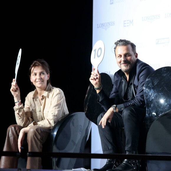 Les membres du jury avec Jean-Roch lors de la soirée Style & Competition for Amade, l'Association mondiale des amies de l'enfance lors du Longines Masters de Paris à Villepinte le 5 décembre 2015 © Dominique Jacovides