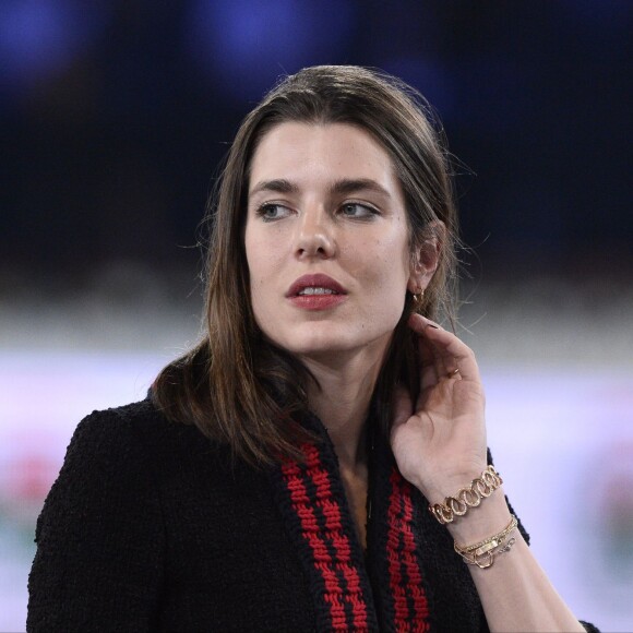 Charlotte Casiraghi lors de la soirée Style & Competition for Amade, l'Association mondiale des amies de l'enfance lors du Longines Masters de Paris à Villepinte le 5 décembre 2015 © Christophe Bricot