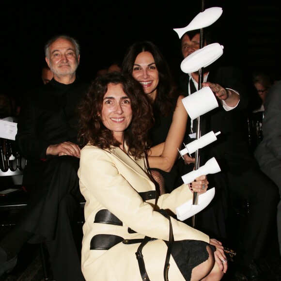 Jacques Attali, Mademoiselle Agnès (Agnès Boulard, Melle Agnès) et Helena Noguerra - La 8ème édition des "Positive Awards" à la Gaîté-Lyrique à Paris, le 7 décembre 2015, en pleine COP21. Les Positive Awards 2015 dessinés par P. Starck sont remis par des personnalités proches de la Fondation Positive Planet, fondée en 1998, dont le président est J. Attali. © Denis Guignebourg