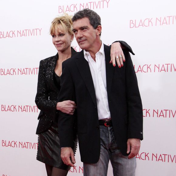 Melanie Griffith, Antonio Banderas à New York le 18 novembre 2013.