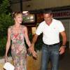 Antonio Banderas et Melanie Griffith à Marbella en Espagne le 9 aout 2011.