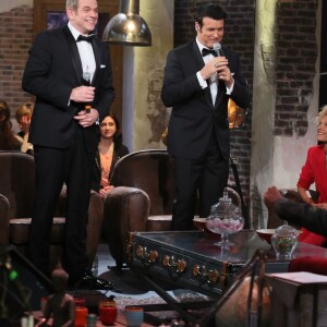 Exclusif - Garou, Roch Voisine, Amanda Scott, Corneille - Enregistrement de l'émission "Du côté de chez Dave" à Paris, qui sera diffusée le 13 décembre sur France 3. Le 07 décembre 2015 © CVS