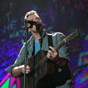 Chris Martin et Coldplay à Bercy le 14 décembre 2011.