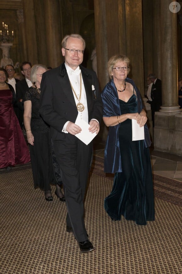 Anders Hamsten, membre de la Fondation Nobel - Dîner du roi pour les lauréats du Prix Nobel au palais royal à Stockholm le 11 décembre 2015.