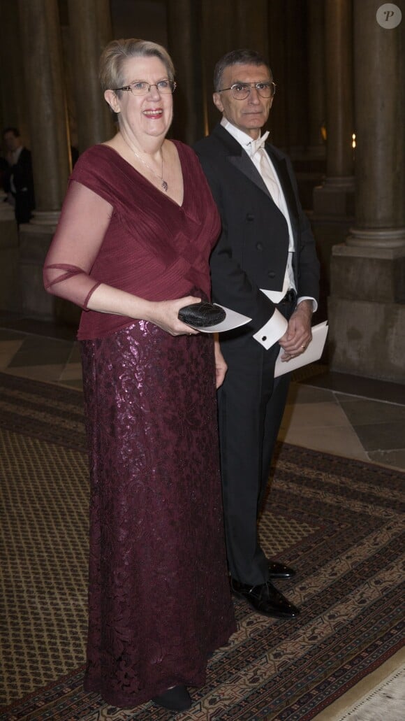 Le Turco-Américain Aziz Sancar, prix Nobel de Chimie - Dîner du roi pour les lauréats du Prix Nobel au palais royal à Stockholm le 11 décembre 2015.
