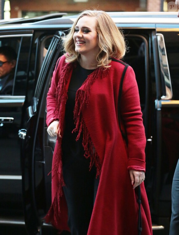 La chanteuse Adele à New York le 20 novembre 2015.