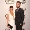 David Nail et sa femme Catherine à la 48e cérémonie des CMA Awards à Nashville, le 5 novembre 2014.