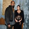 Kanye West et Kim Kardashian au défilé Givenchy printemps-été 2016à New York. Le 11 septembre 2015.