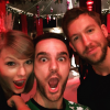 Taylor Swift fête son anniversaire avec son chéri Calvin Harris et le fils de Jimmy Iovine, cadre chez Apple / photo postée sur Instagram au mois de décembre 2015.