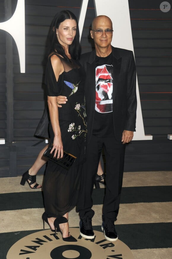 Liberty Ross et Jimmy Iovine - People à la soirée "Vanity Fair Oscar Party" à Hollywood, le 22 février 2015.