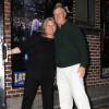 Les parents de Taylor Swift, Andrea et Scott Swift, arrivent à l'émission "The Late Show with David Letterman" à New York, le 28 octobre 2014