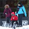 Exclusif - Christina Milian et sa fille Violet - Christina Millian,sa fille Violet, sa soeur Liz et son compagnon Dominique Jean-Zephirin passent une après-midi au ski à Big Bear Lake le 13 décembre 2015.