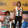 Christina Milian et sa fille Violet - Première du film "Snoopy et les Peanuts" à Westwood. Le 1er novembre 2015