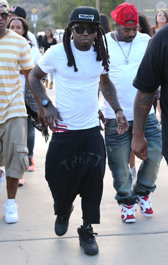 Lil Wayne assiste à la journée caritative organisée par Chris Brown à Glendale, le 19 juillet 2014