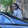 Exclusif - Le rappeur Lil Wayne à l'arrière d'une Maybach décapotable à Hollywood, le 8 juillet 2014.