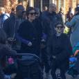 Kayne West, Kris Jenner, Corey Gamble - La famille Kardashian passe la journée à Disneyland à Anaheim, le 14 décembre 2015  Please hide chidden face prior publication Part of the Kardashian family was spotted at Disneyland in Anaheim, California on December 14, 2015. The group spent their time riding rides and stopping to take photos with fans.14/12/2015 - Anaheim