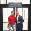 Gigi Hadid pose avec le styliste Tommy Hilfiger. Gigi Hadid a été nommée Global Brand Ambassador pour la marque Tommy Hilfiger. Elle va créer pour une nouvelle collection capsule pour la marque.