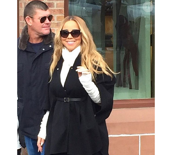 Mariah Carey en vacances à Aspen avec son amoureux James Packer / photo postée sur Instagram, le 20 décembre 2015.