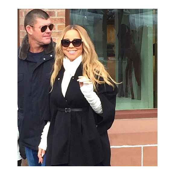 Mariah Carey en vacances à Aspen avec son amoureux James Packer / photo postée sur Instagram, le 20 décembre 2015.
